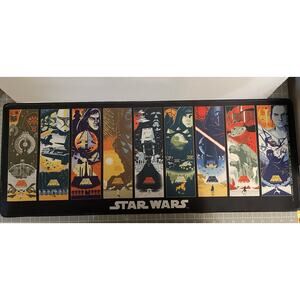 Rare XL Star Wars Ex Large Gaming Mousepad Mouse Pad 31 x 11.5” Paladone Desk